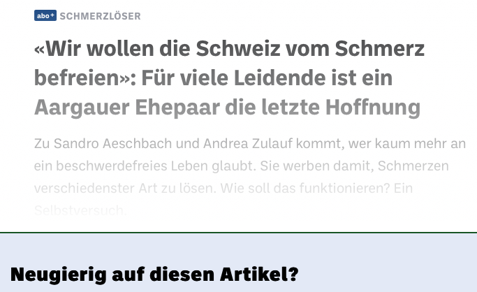 Passiflora in der AZ Aargauer Zeitung